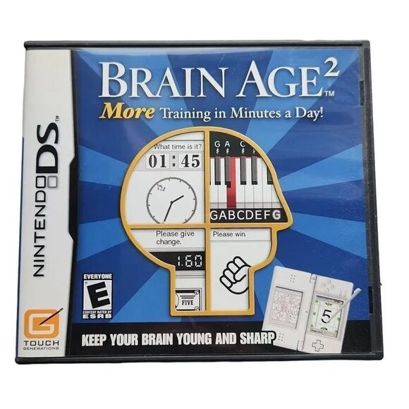 Nintendo DS Brain Age 2 Game with Case - Picture 1 of 5